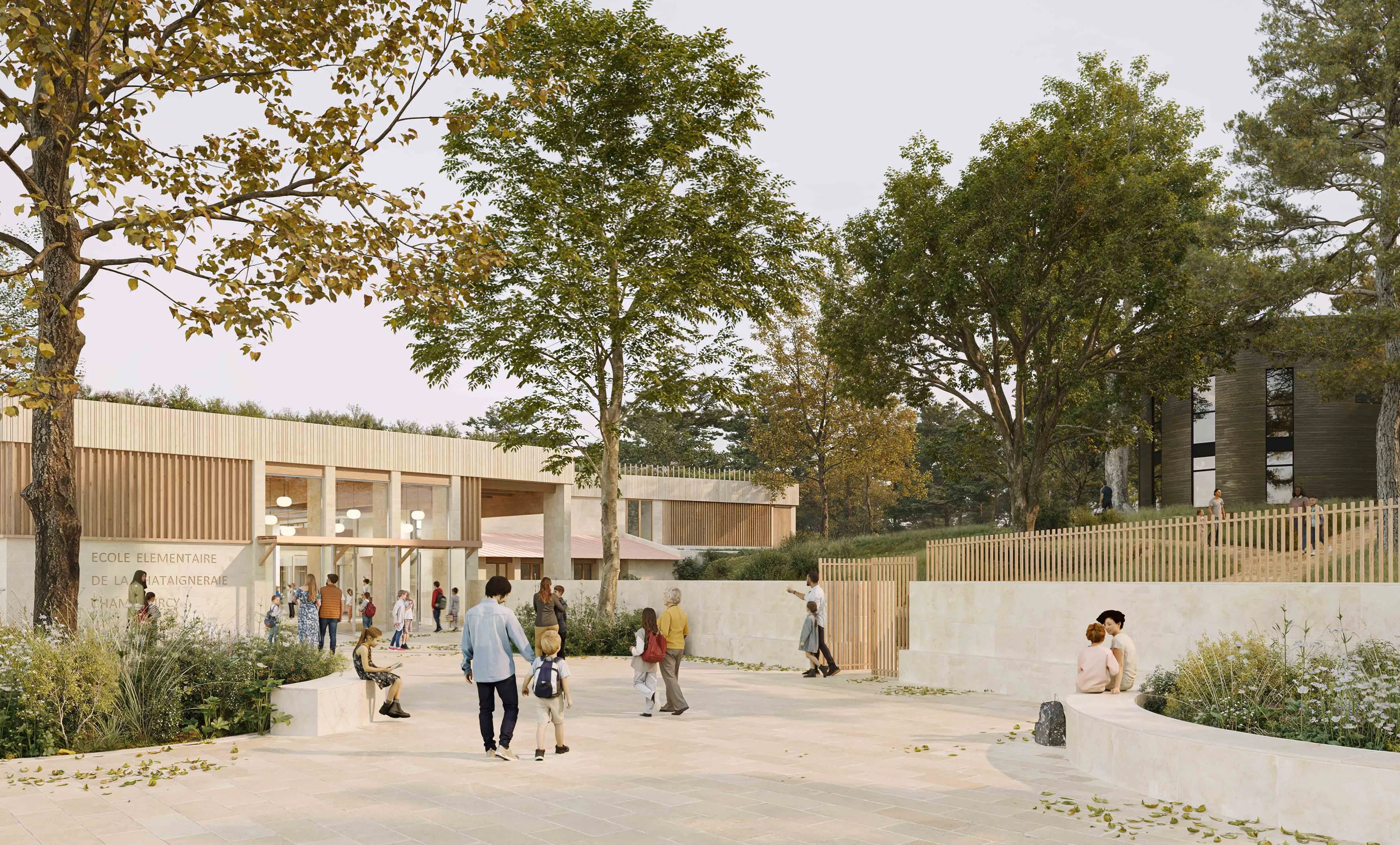 groupe scolaire et gymnase, Chambourcy